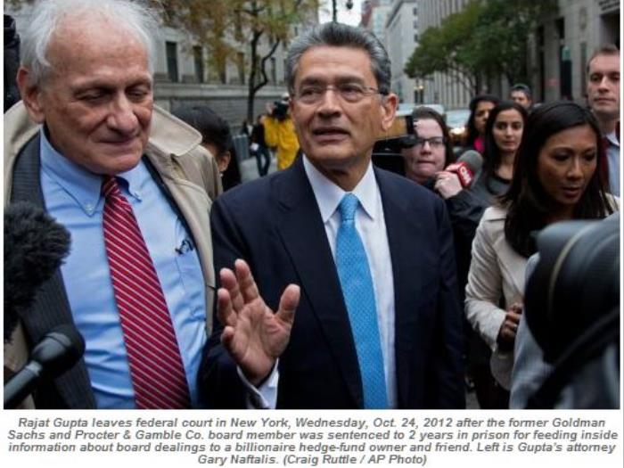 Ex-Goldman Board Member Boss Rajat Gupta Sentenced for Insider Trading